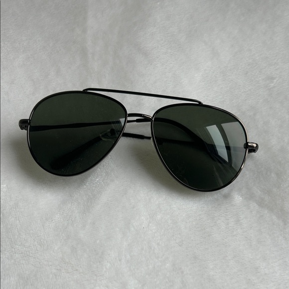 Christian Diana Black Aviator Sunglasses